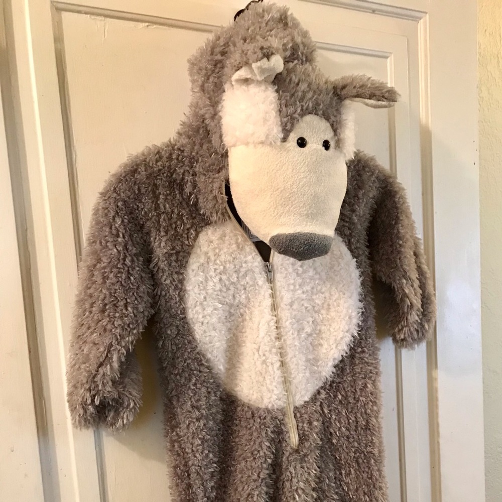 Wolf costume, kids size extra small